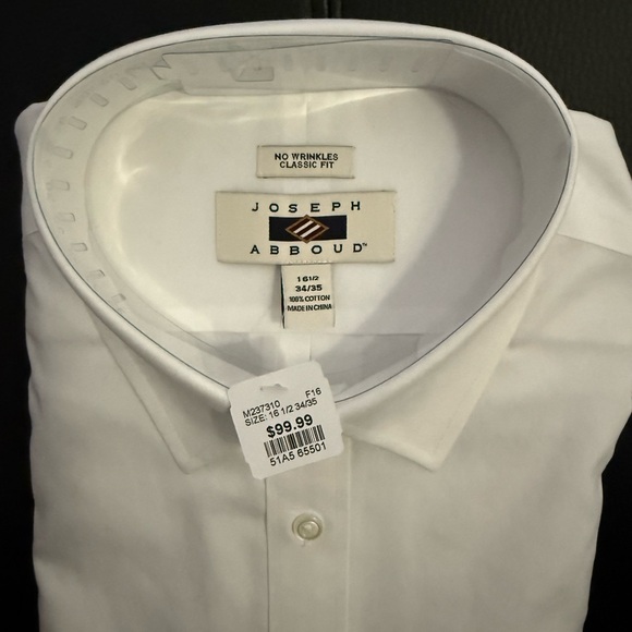 NWT Joseph Abboud dress shirt Mens Wearhouse - Picture 4 of 4